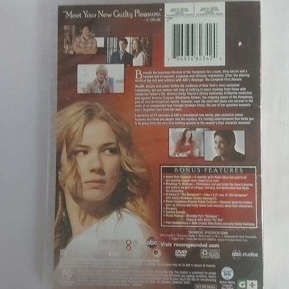 Revenge: The Complete First Season DVD TV Series Media Series Binge Watch Cozy - Picture 5 of 5